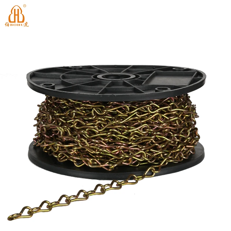 Индивидуальная электроцепь BOHU с гальванизированным покрытием, одинарный двойной домкрат, сварные цепи, аксессуары, оцинкованные для украшения