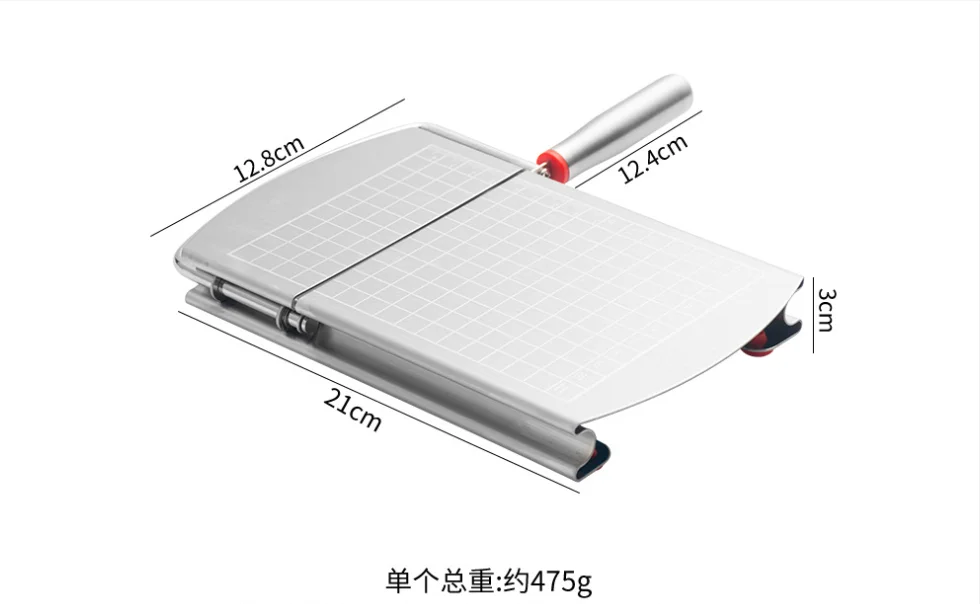 Stainless Steel Cheese Tools Cheese Slicer Wire Cutter Nonslip Scale Measuring Board for Cutting Cake Ham Butter