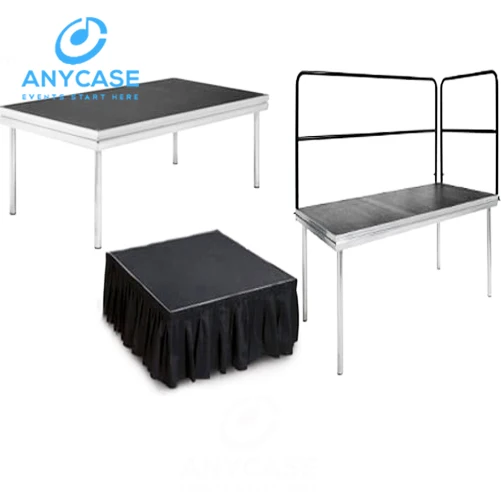 Durable adjustable 4 legs simple aluminum stage platform event rent stage
