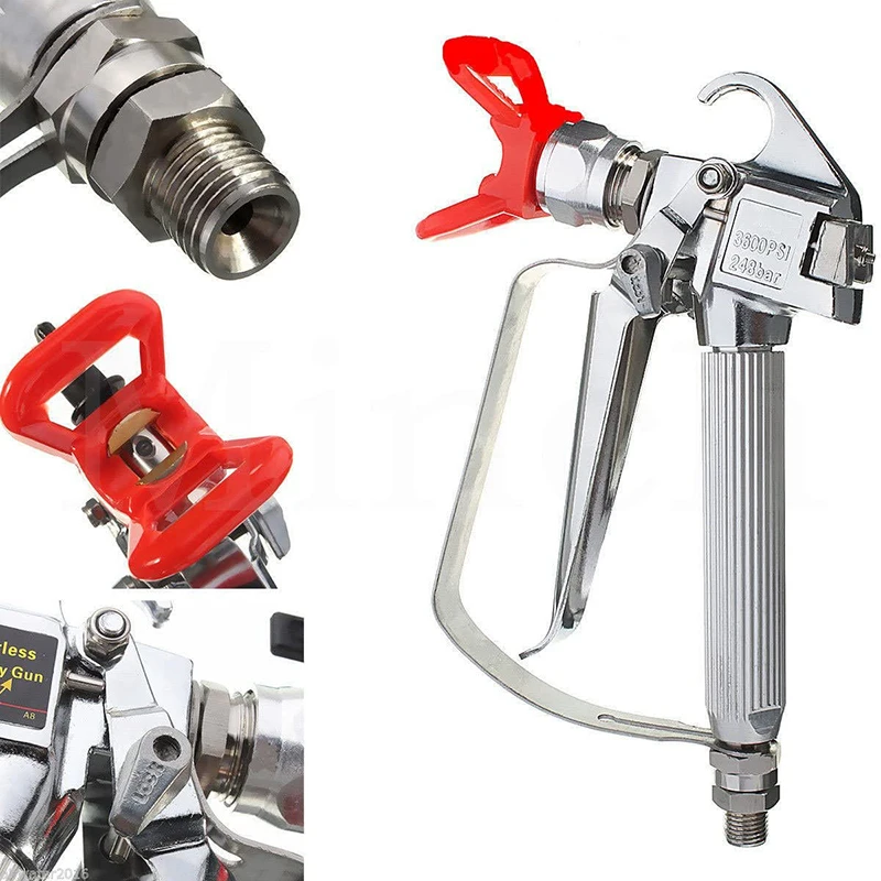 Airless Spray Gun With 517 Tips Nozzle For  High Pressure Airless Paint Sprayer