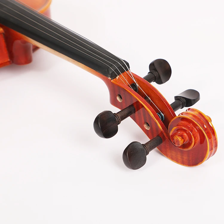 made in china half handmade flamed back violin with music instruments hard case