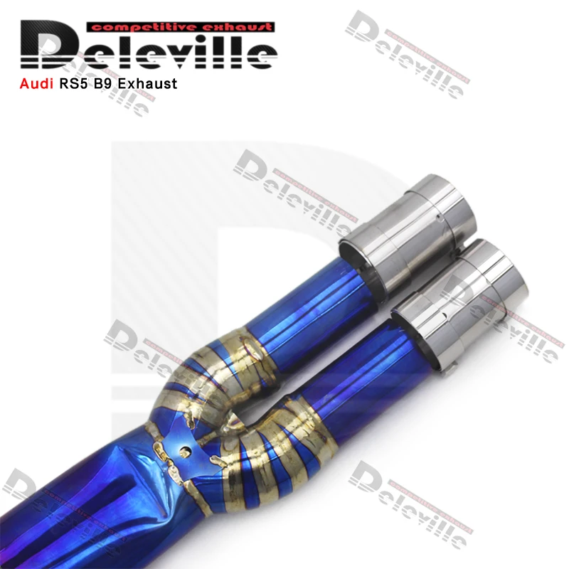 Catback  Exhaust With Valved For Audi RS4/RS5 B9/B9.5 2.9T 2017-2023 Exhaust Titanium Pipe Muffler  Exhaust System