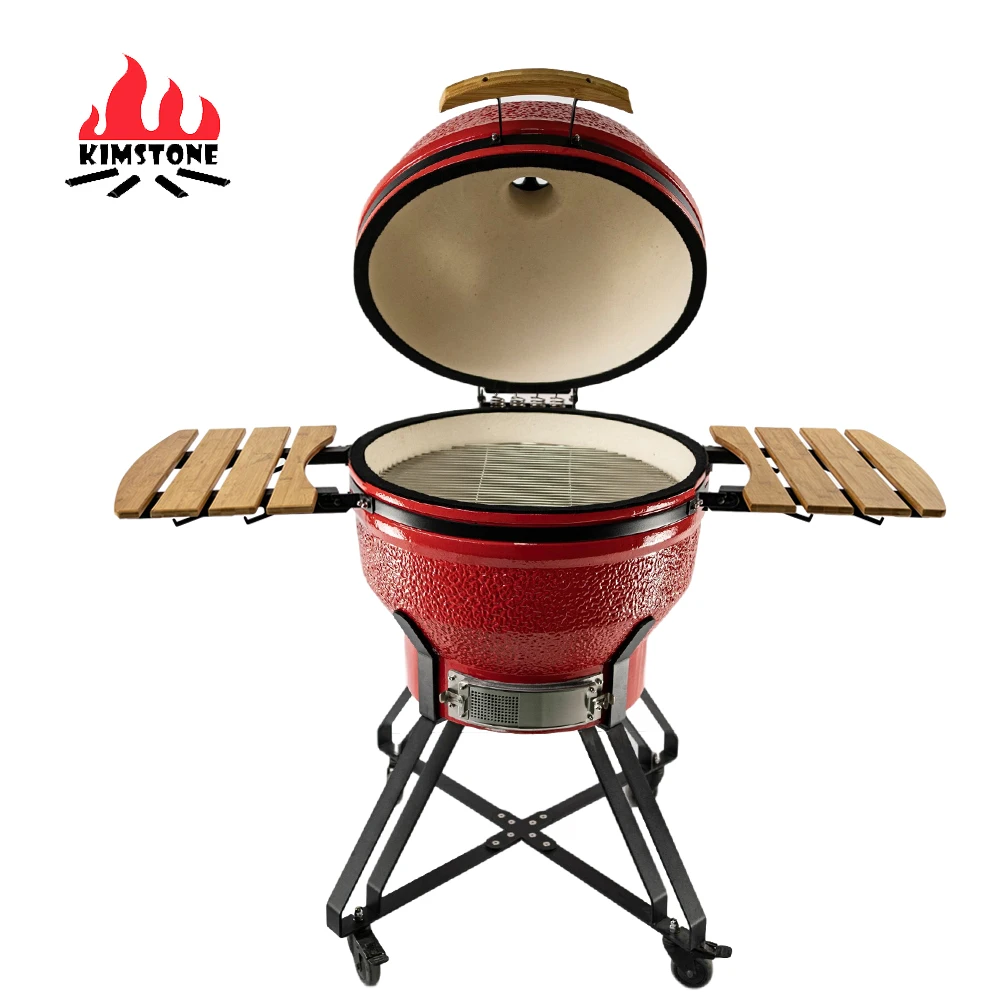 KIMSTONE 26 inch Parrilla Factory Direct Sale Charcoal BBQ Outdoor Ceramic Kamamdo Grill