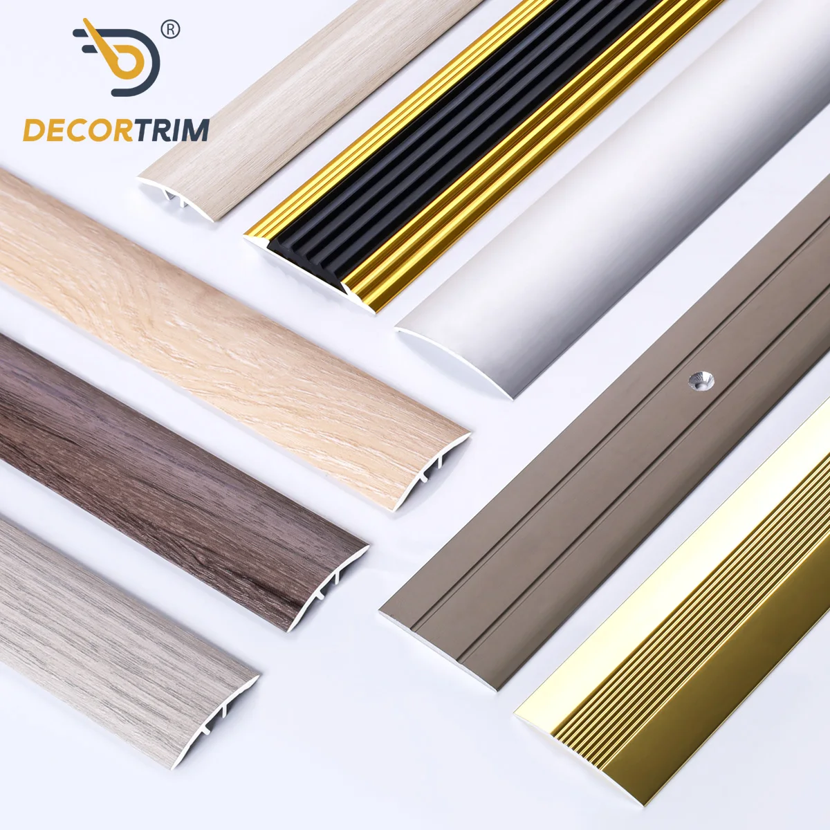 Prolink Metal Custom Factory Flooring Accessories Floor Threshold Strip Protection Aluminum Flexible Floor Transition Trim Strip