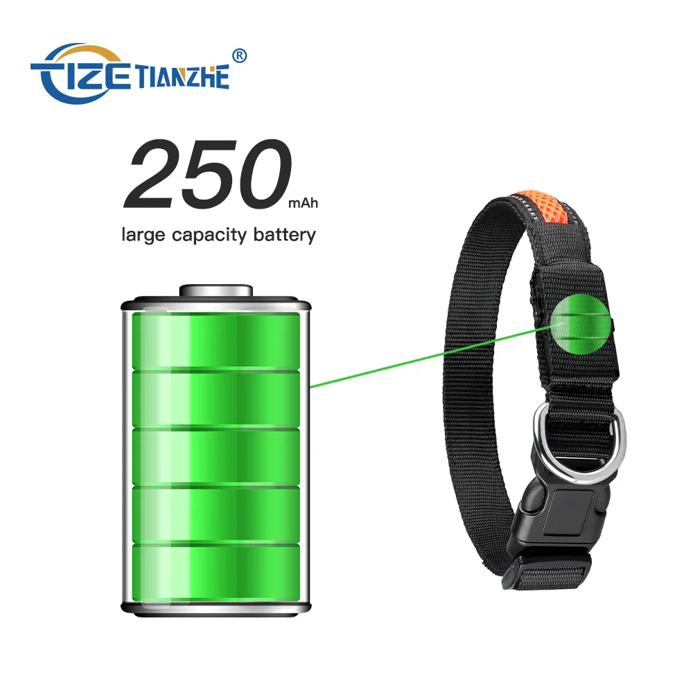 Светодиодные ошейники, регулируемый нейлоновый водонепроницаемый светоотражающий собачий ошейник, светодиодный собачий ошейник