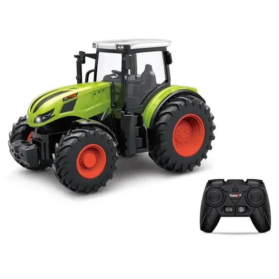 Rc трактор фермерские игрушки 1/24 игрушка с дистанционным управлением сельскохозяйственный
