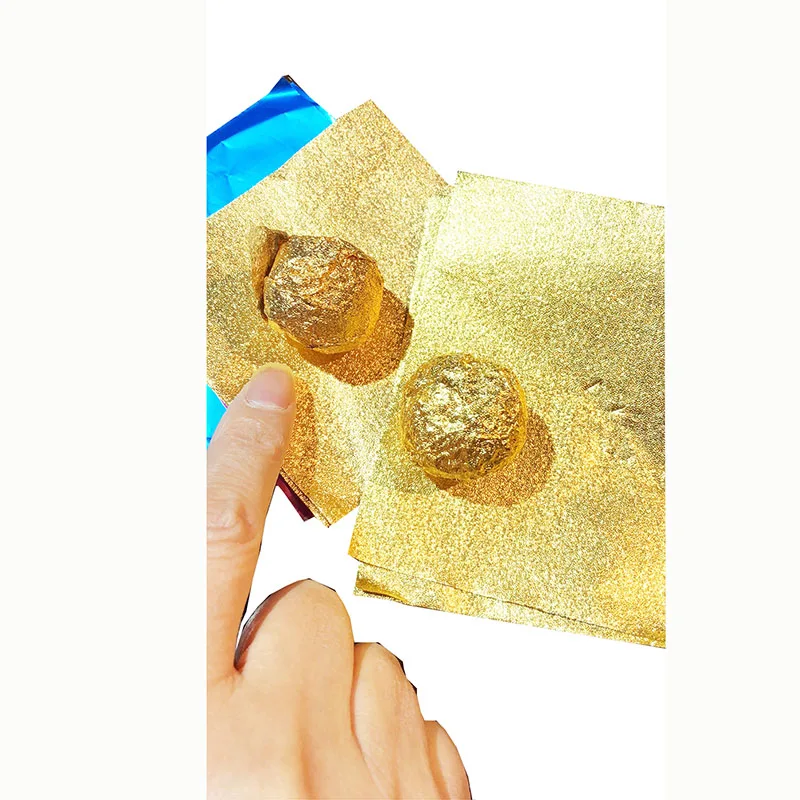 12 Micron Aluminum Foil Sheet Size 10 cm * 10 cm 100 Sheets in One Bag