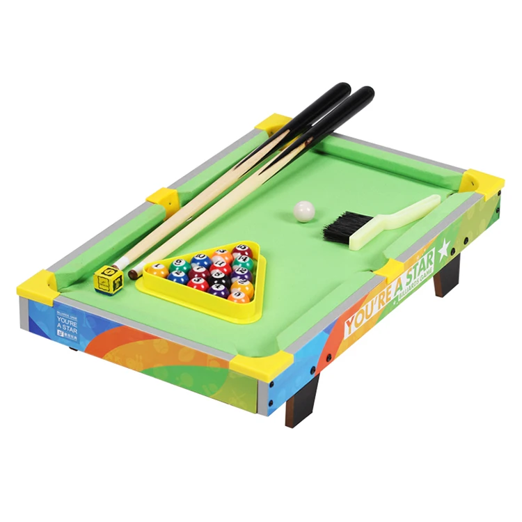 
Family Decompression Top Games Green Mdf Mini Indoor Portable Billiard Table 