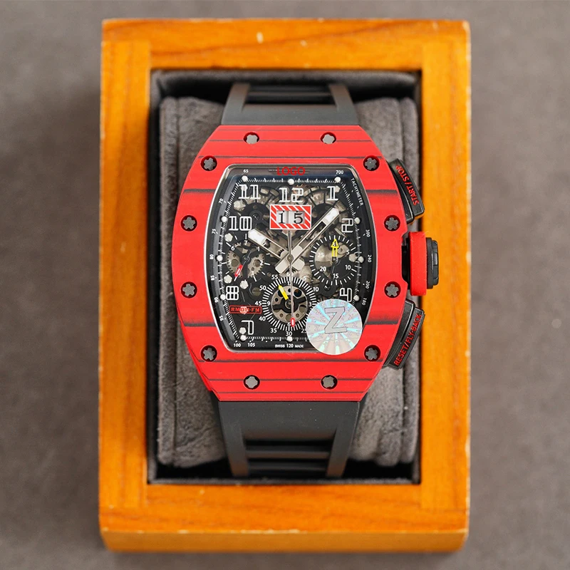 Luxury Classic Brand Wrist Watches Relojes Silicone Hollow Out Automatic Watch For Mens Male Mechanical Sports Relogio Watches