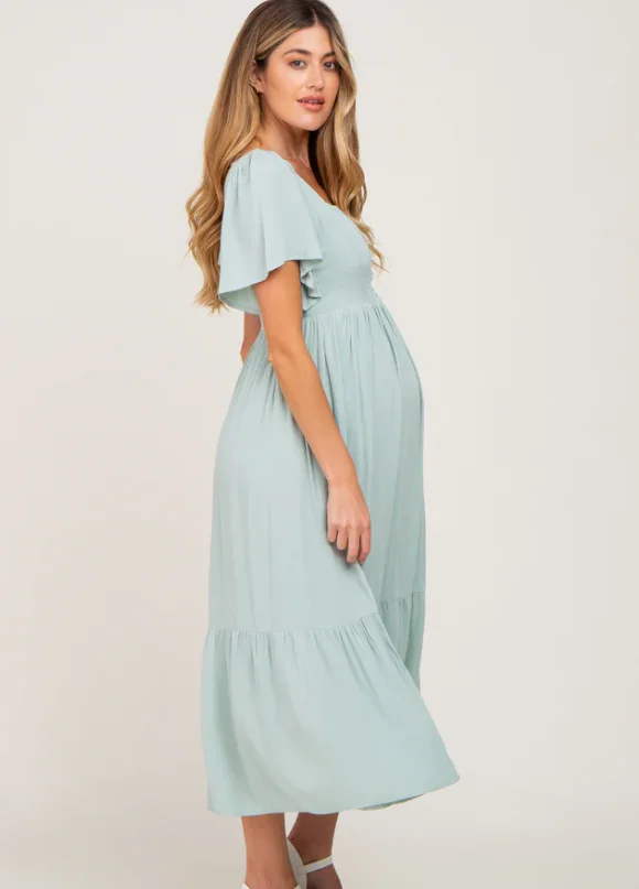 2022 wholesale maternity clothes button front breastfeeding dress for midi breastfeeding clothes