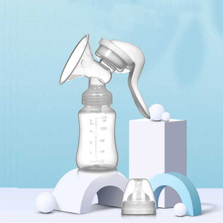 
2021 Wholesale Food Grade PP Portable Manual Breast Pump Breast Milk Collector 