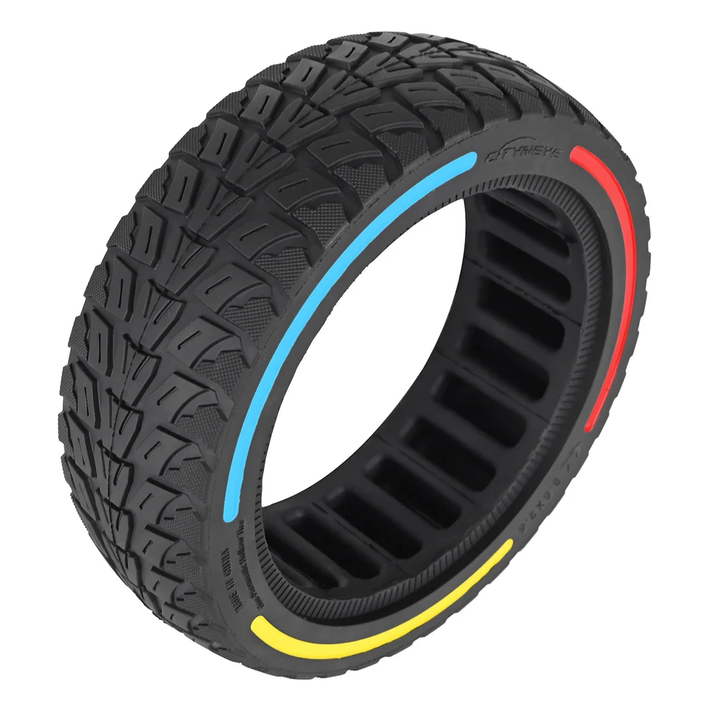 Ulip 8.5x3Inch Puncture-proof Off-road Solid Tire 8.5*3 Wear Resistant Tubeless Tyre Tricolour Line Scooter Tyres