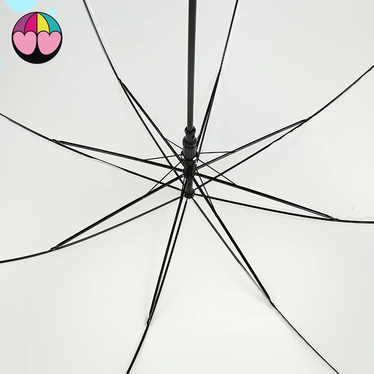 Wholesale Automatic Straight  21inches 8ribs EVA Umbrella With Logo Print