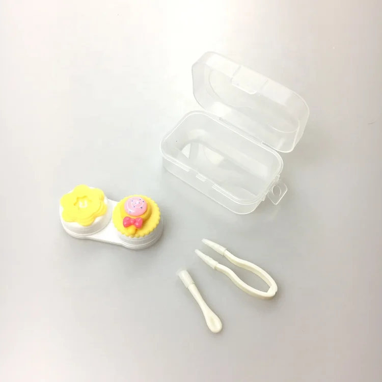 pink cute contact lens case  lovely contact lens box accept LOGO printing on case  A-S001
