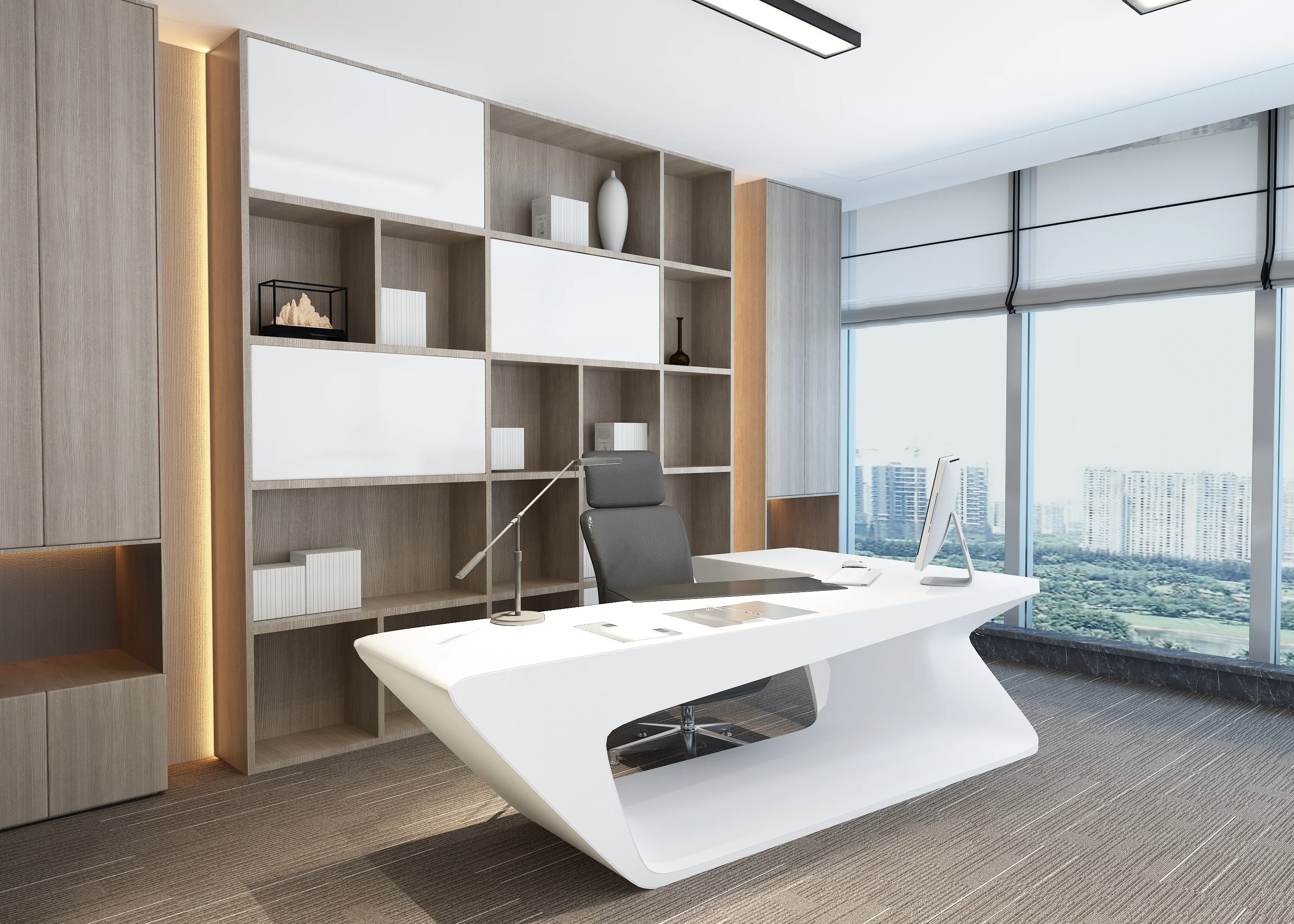 
Factory hot sale custom made executive office desk furniture 