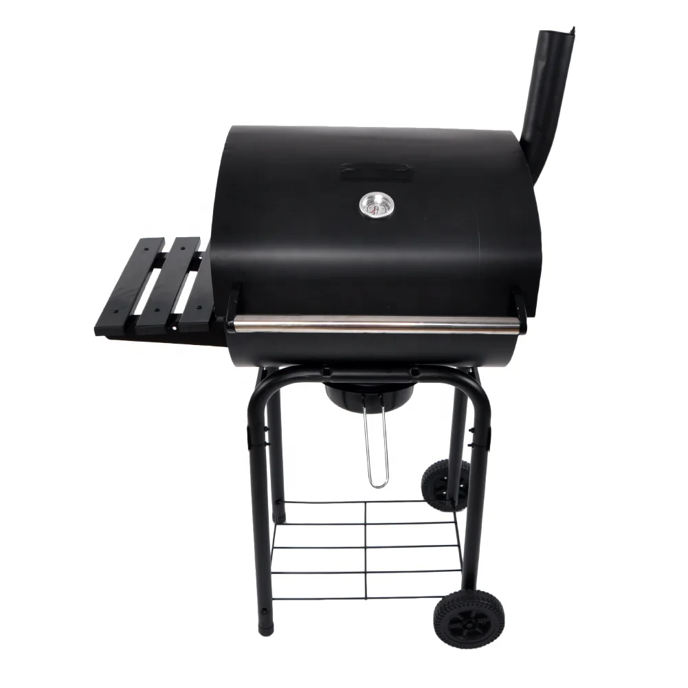 SEJR Charcoal BBQ Grill Smoker Outdoor Barbecue Smoker Trolley with Wheels