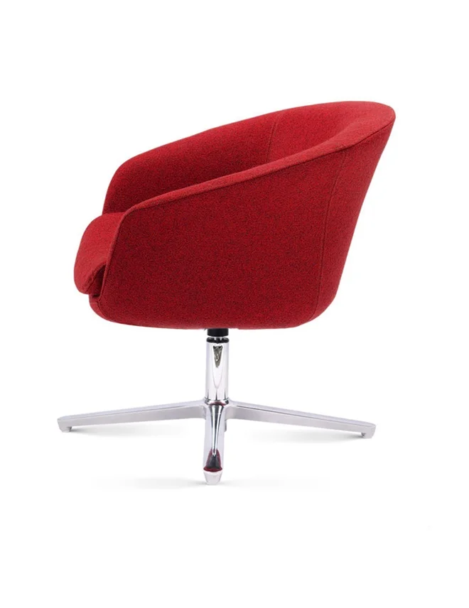 
Luxury Metal Legs Furniture Loose molded foam Leisure lounge Rotating sofa Chair with armrest 