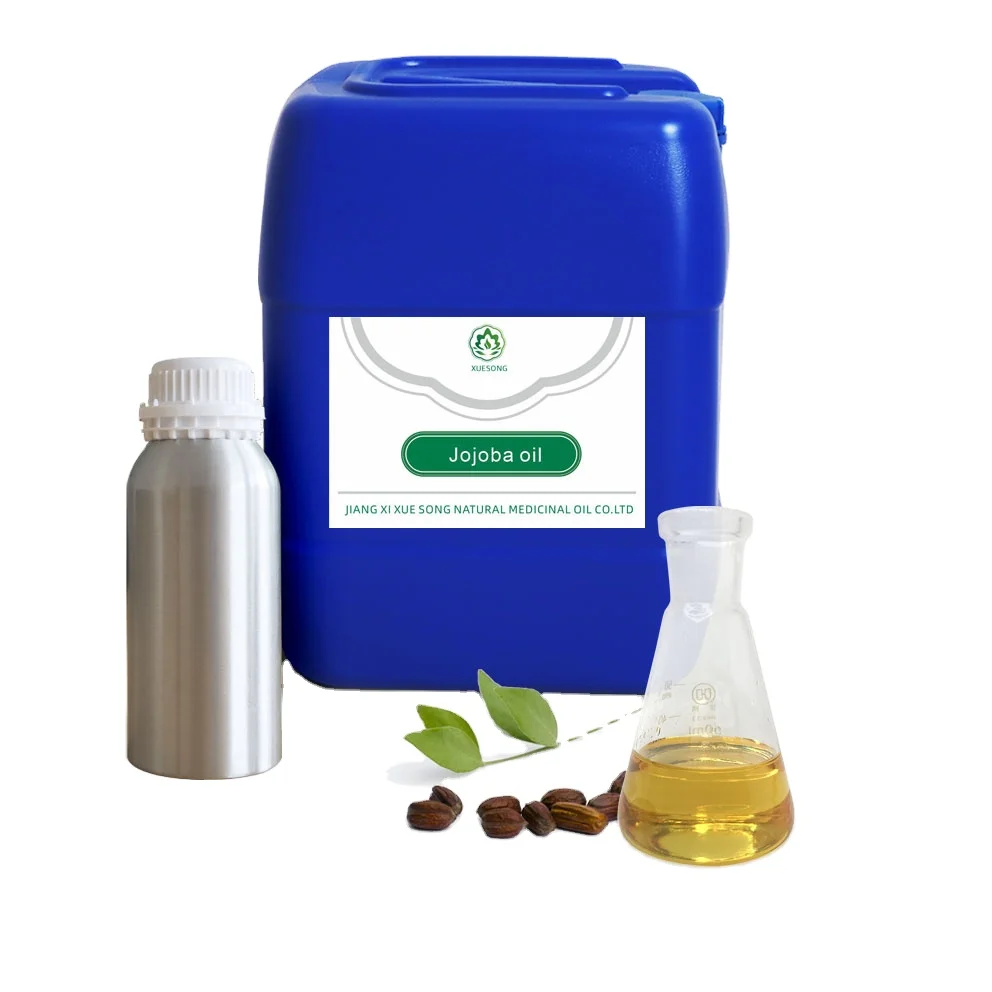 Factory wholesale bulk private label jojoba oil free sample base oil 100% pure natural organic jojoba oil for hair