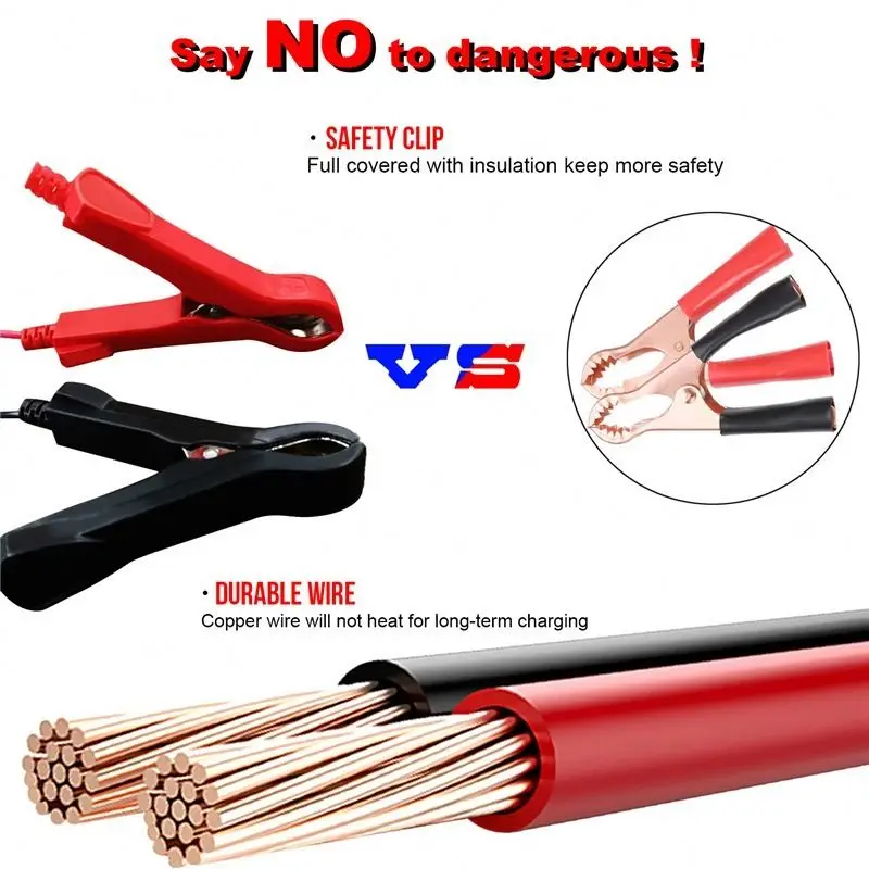 12V 1500mA Automatic Smart Motorcycle  Boat Car Battery Charger Maintainer Repair Lead -Acid Battery Charger Starting Cars