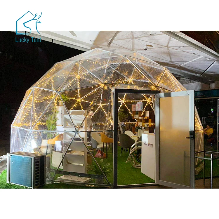 100 seater tent event party wedding outdoor tents trade show reception dome tent with double open glass door