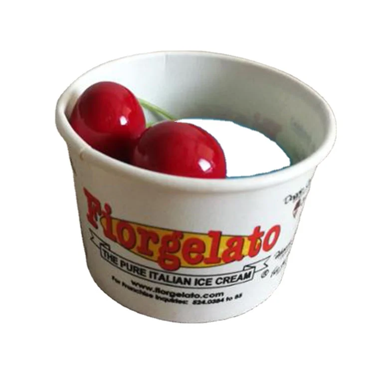 3oz 5oz 8oz decorative design paper ice cream cup Disposable paper cup leak proof ice cream ice cream yogurt paper bowl