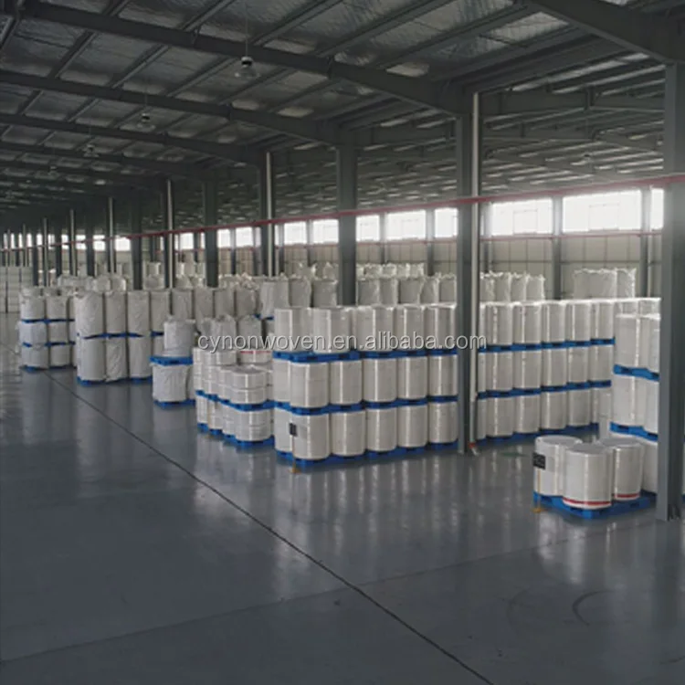 Green Wave Pattern Spunlace Non-woven Fabric Wipes Material Parent Roll Fabric Roll