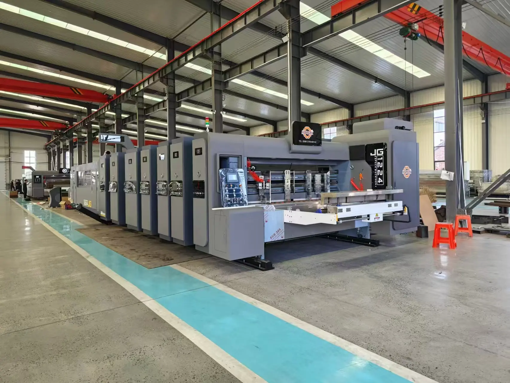 Flexo Box making machine packaging forming machines carton slotting die cutting making fold glue bundling machine