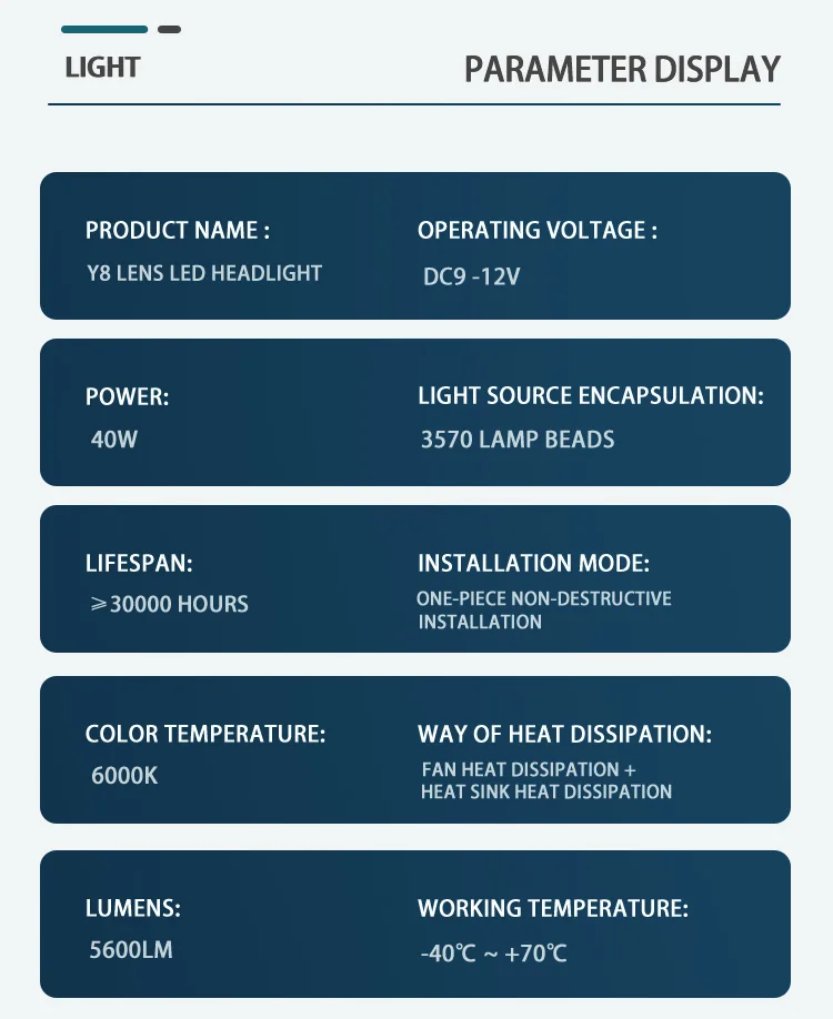 Y8 Y6 Y6D with lens led car headlight h4  led headlight self-contained collecting cup h4 led headlight