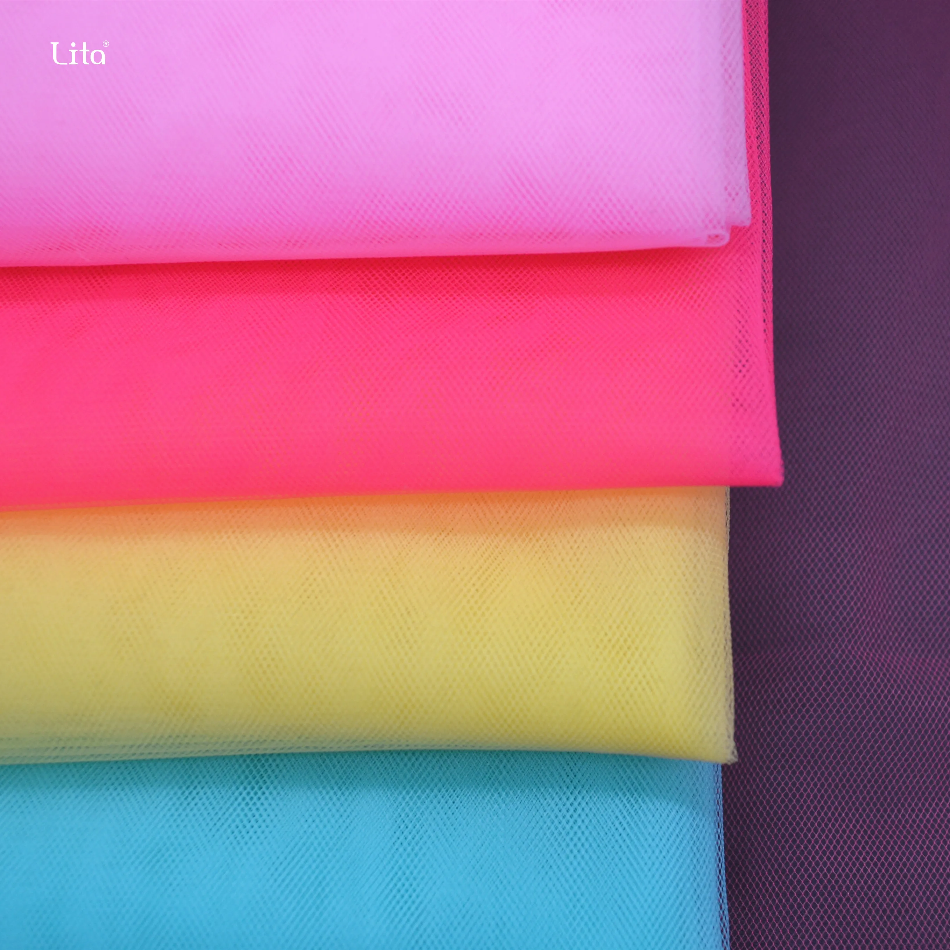 100% Polyester Cheap Mosquito Net Women Dress Material Fabric Shoe Fabric Material