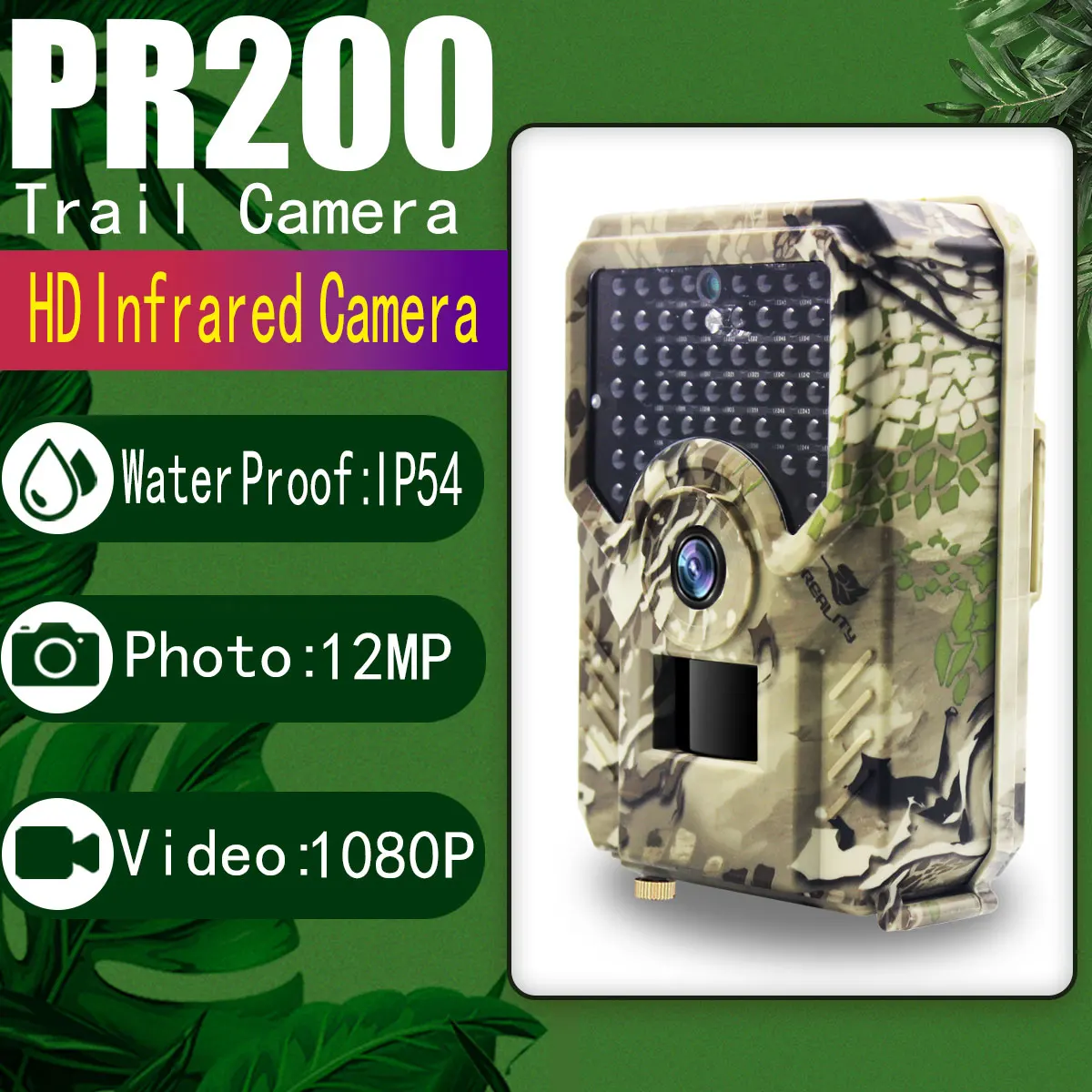 Waterproof Trap Imagimg Scouting Night Vision Game 12Mp Thermal Wildcamera Trail Camera For Hunting