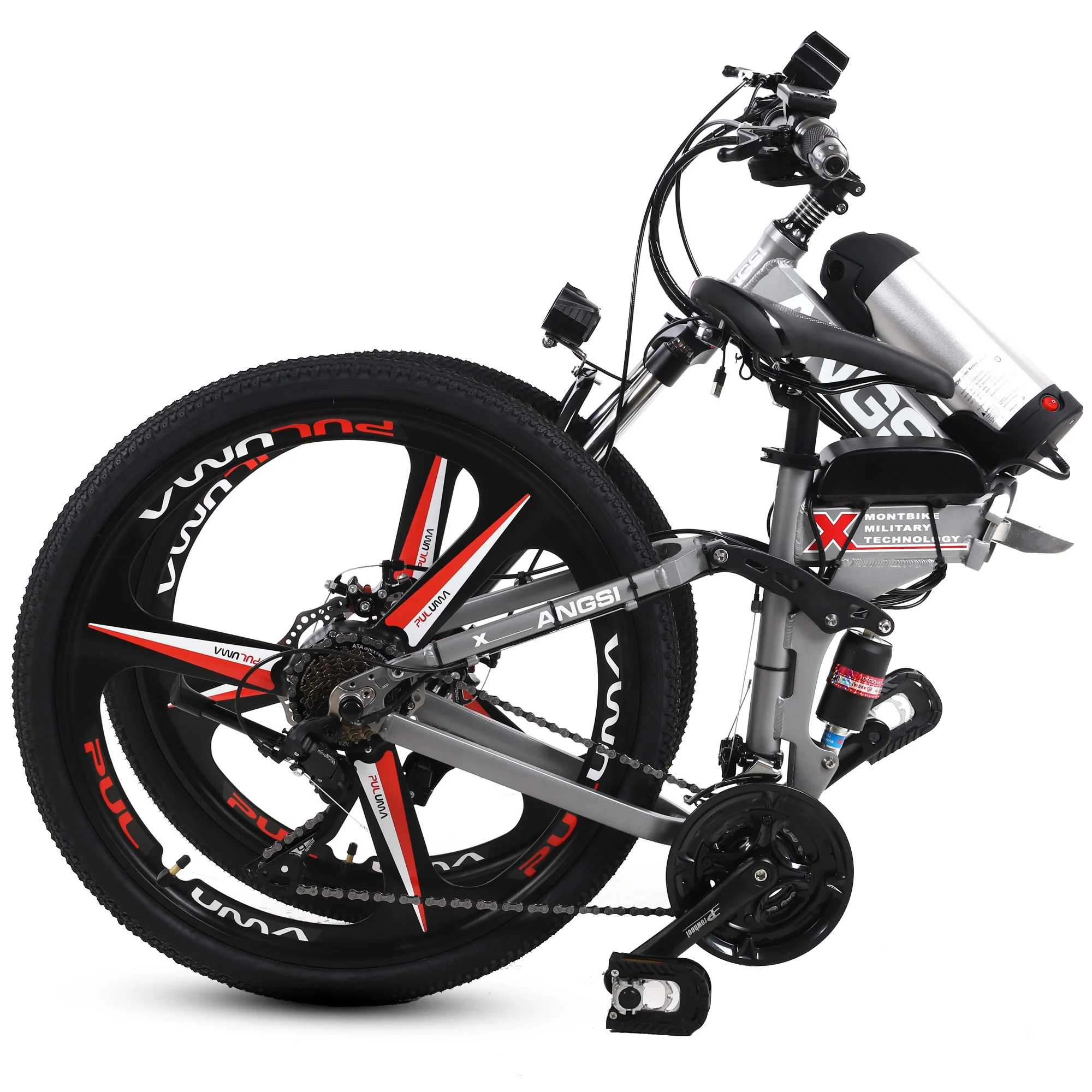 EU STOCK Free shipping HOT mtb e bicycle mountainbike 26 inch Folding electric bike light weight 48v rechargeable electric bikes