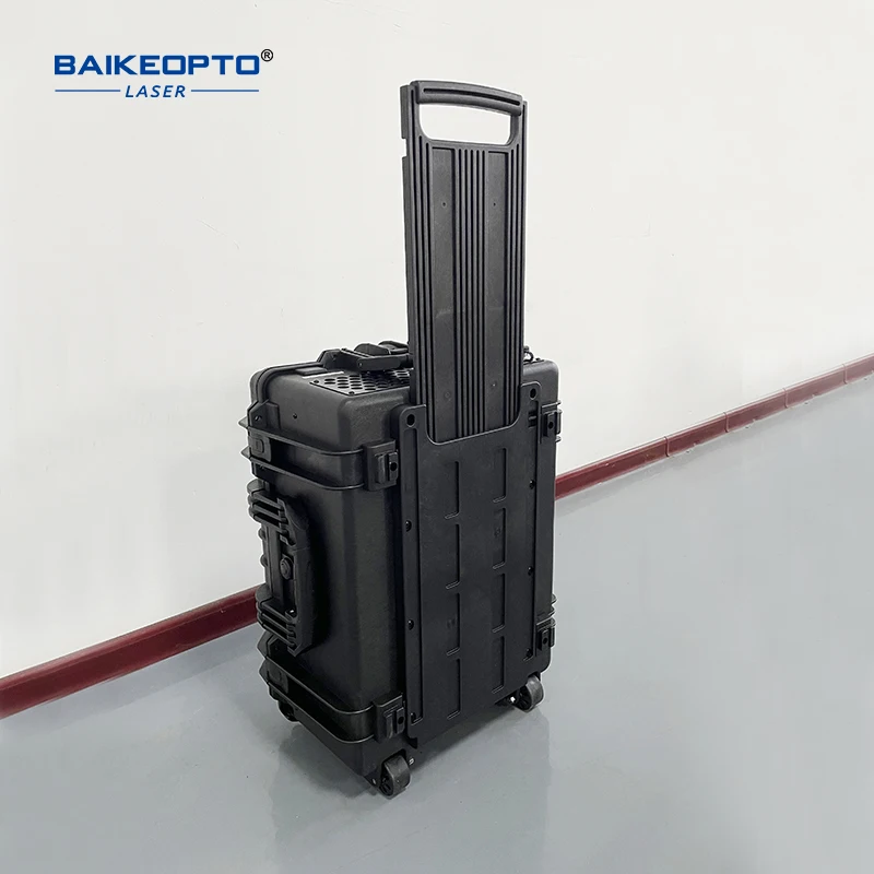 Mobile Trolley Case Rust Removal Surface 100W Laser Cleaning Machine for Metal/Oxide/Painting Lazer Derusting