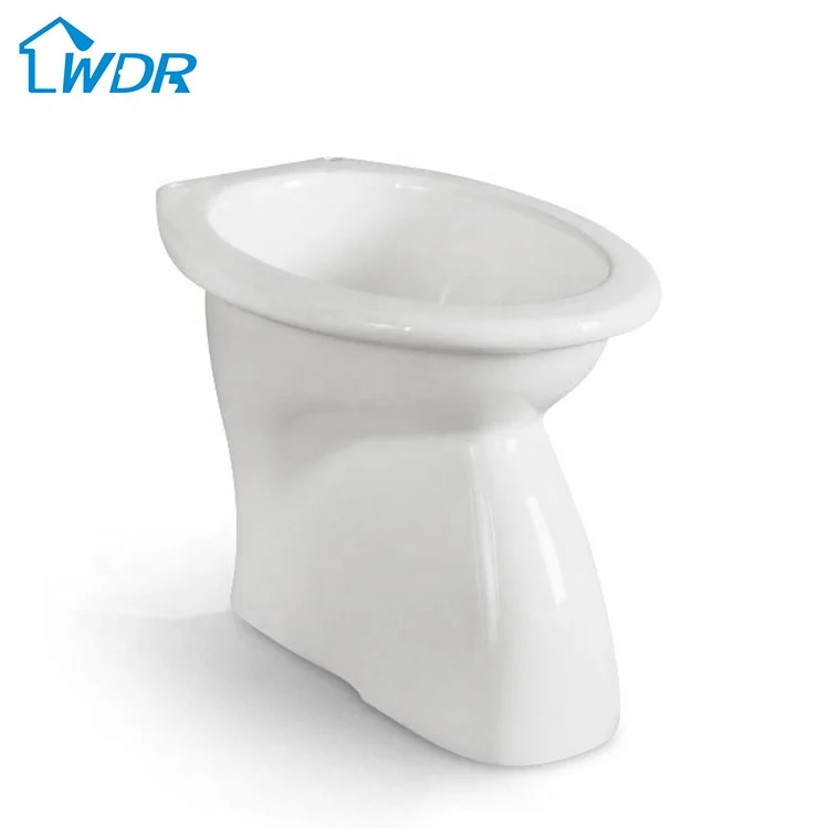 Bathroom washdown two piece toilet without water tank