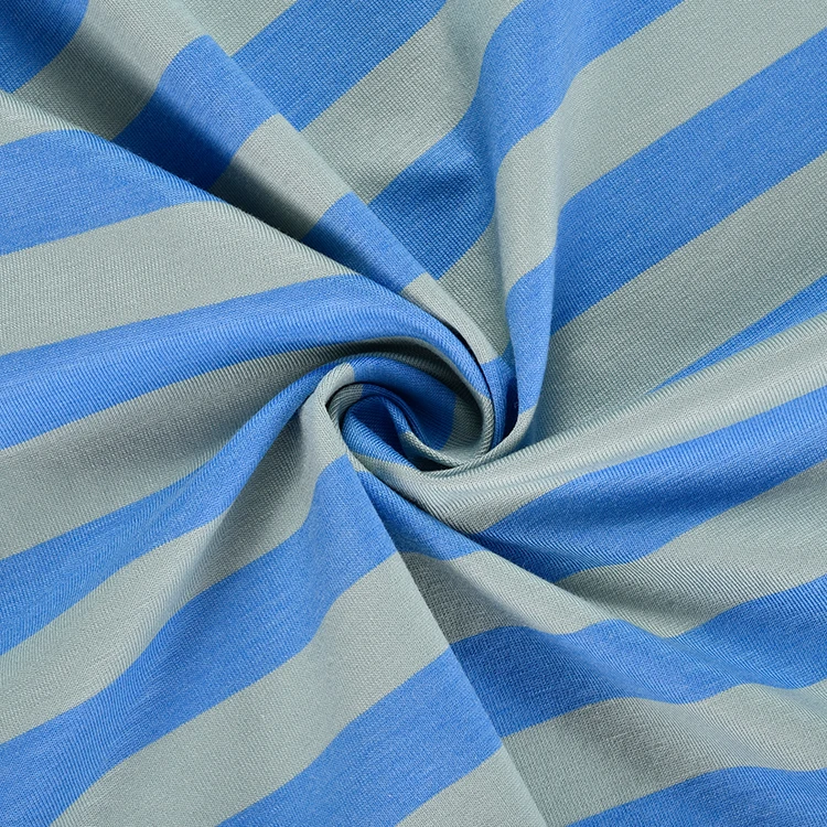 Cotton Spandex Knitted Rich Fabric Mens Shirt 47.5% Cotton 23.5% Viscose 24% Polyester 5% Spandex Elastane Fabric