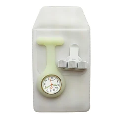 Silicone Nurse Watch with Pencil Case and Pen Holder Fob Pocket Quartz Doctor Medical Clock Nursing Accessories Gift