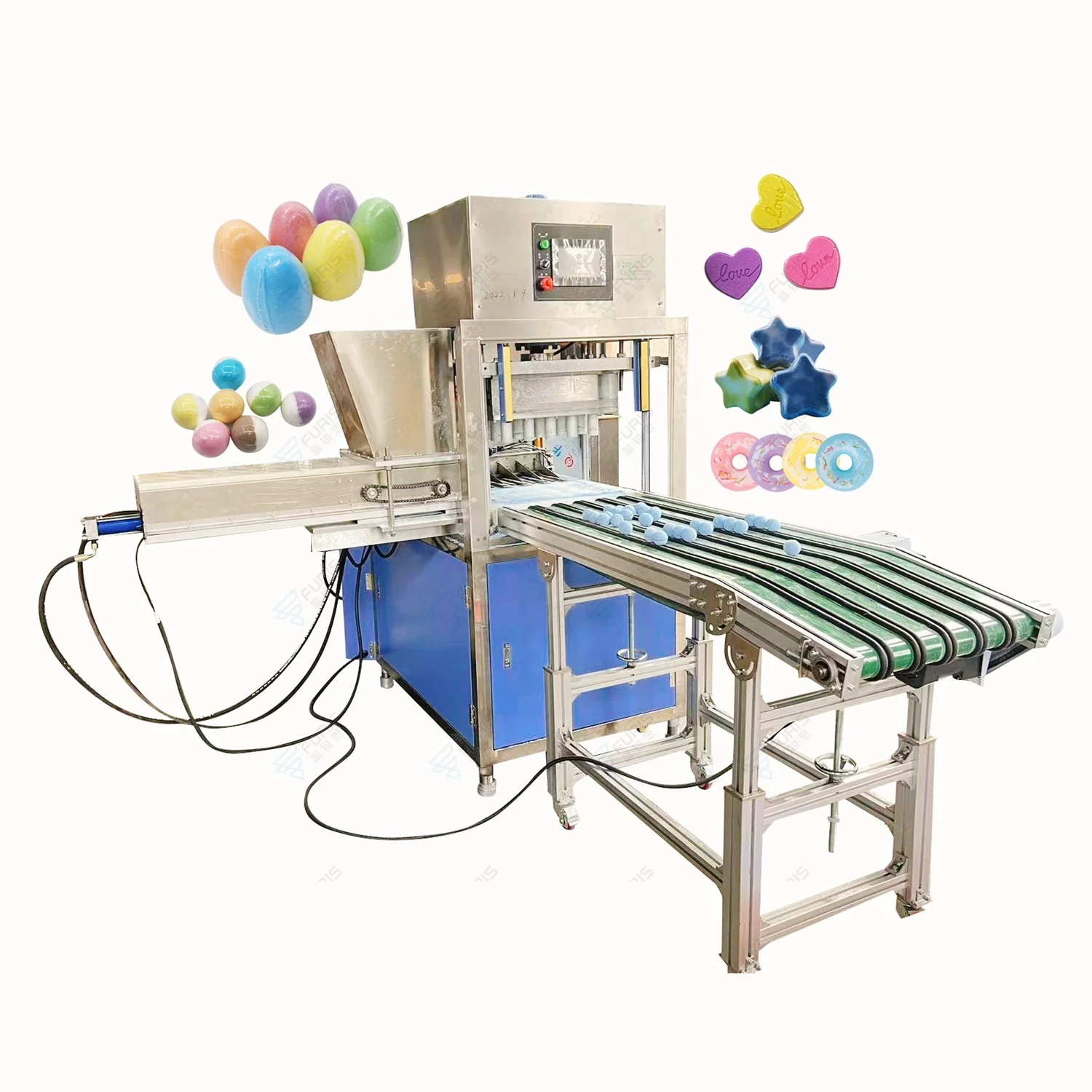 High speed industrial hydraulic full auto bath bomb press machine