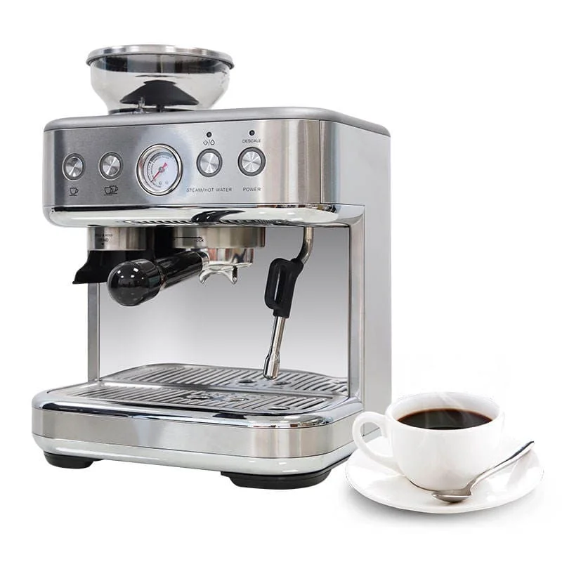 Retro style Semi-Auto Espresso coffee maker machine 19 Bar steam home appliance