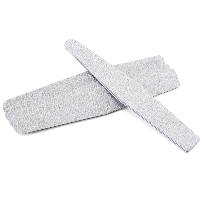 Nail File 100/180 Sandpaper Sanding File Double Side of Polishing Files for Manicure Buffers Half Moon Lime Nail Tools Supplier