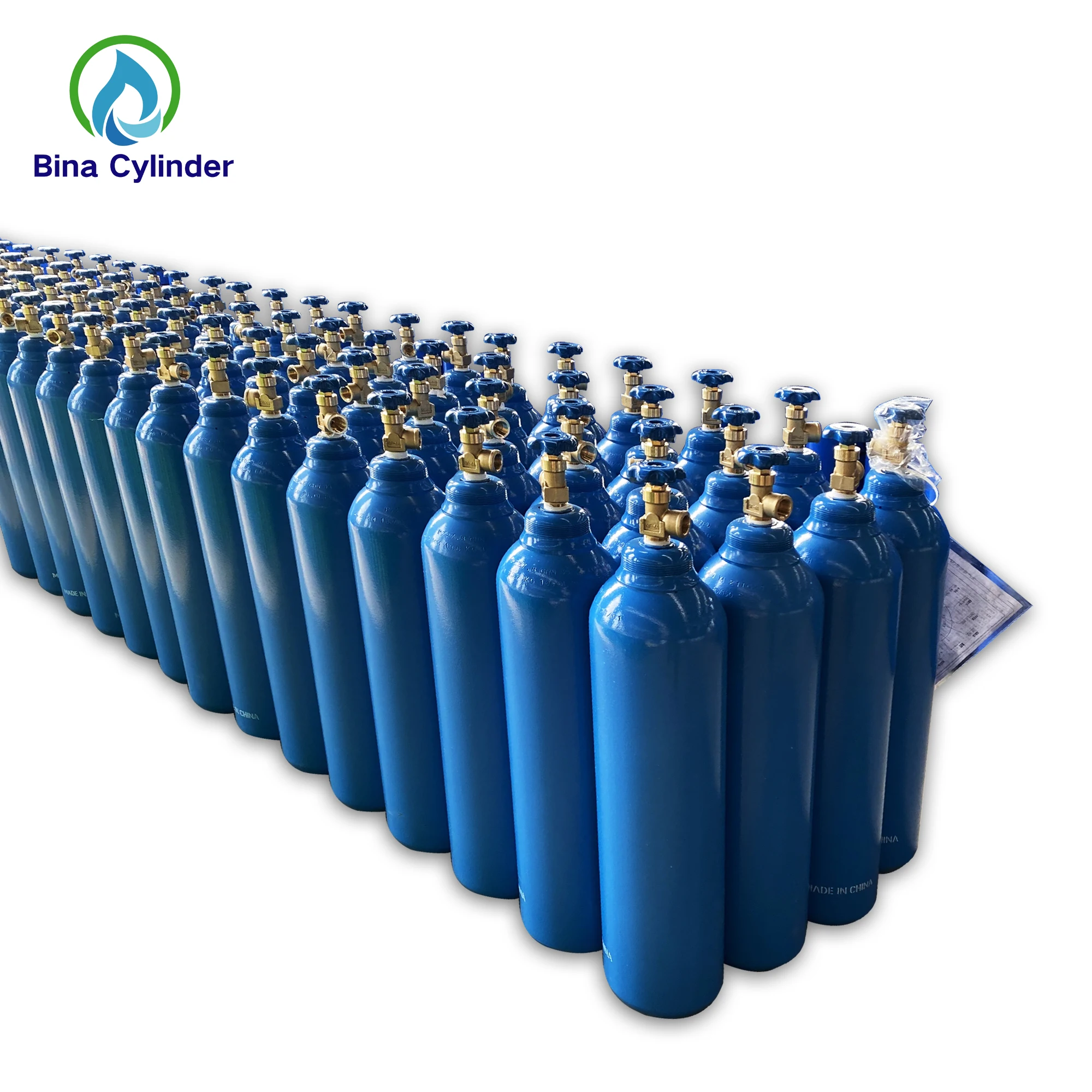 China Bina Factory direct sale 10L oxygen gas cylinder price