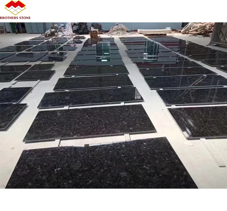 high quality Natural mongolian absolute black granite Angola Black Granite Tiles Price For Flooring And Countertop