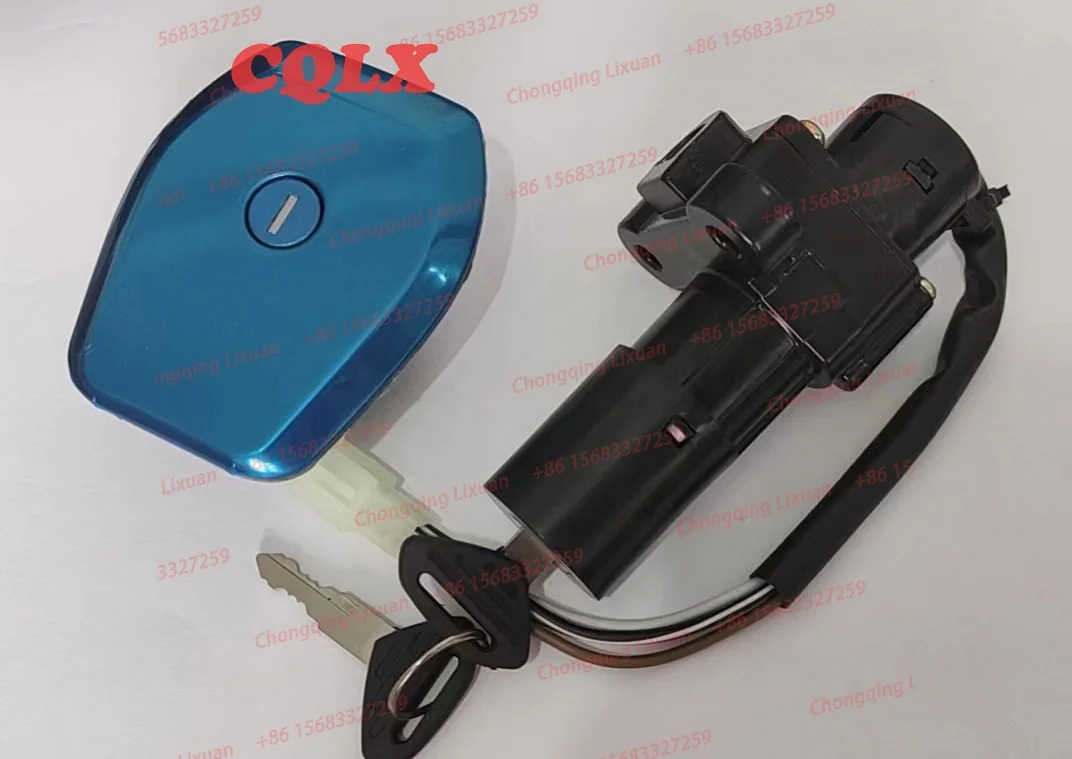 2 Keys Petrol Fuel Tank Cap Seat Lock Complete Lock Set Ignition Main Switch For Suzuki Gn125 Gn 125