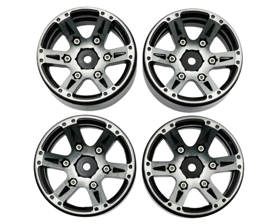 High precision CNC milling aluminum/plastic four-wheel drive toy car parts customized auto wheel hubs