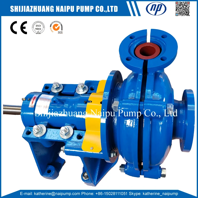 25ZJ Standard or Nonstandard Abrasive Slurries Corrosives Mining Slurry Slime Pumps