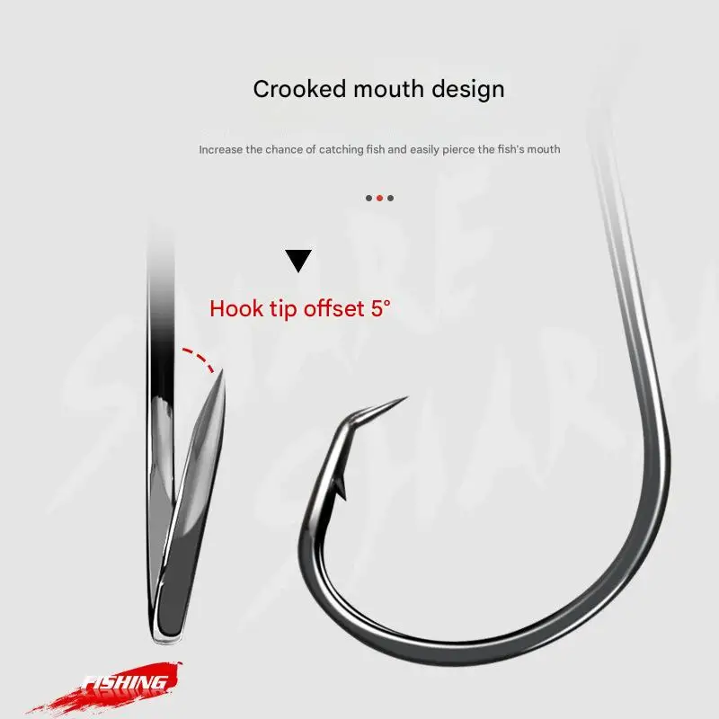 180 pcs box Saltwater Fishing Circle Jig Hook Steel Carp Fishing Jig Hooks Fishhooks 1/0 2/0 5/0 Pesca Fishing Tackle Tool Hooks