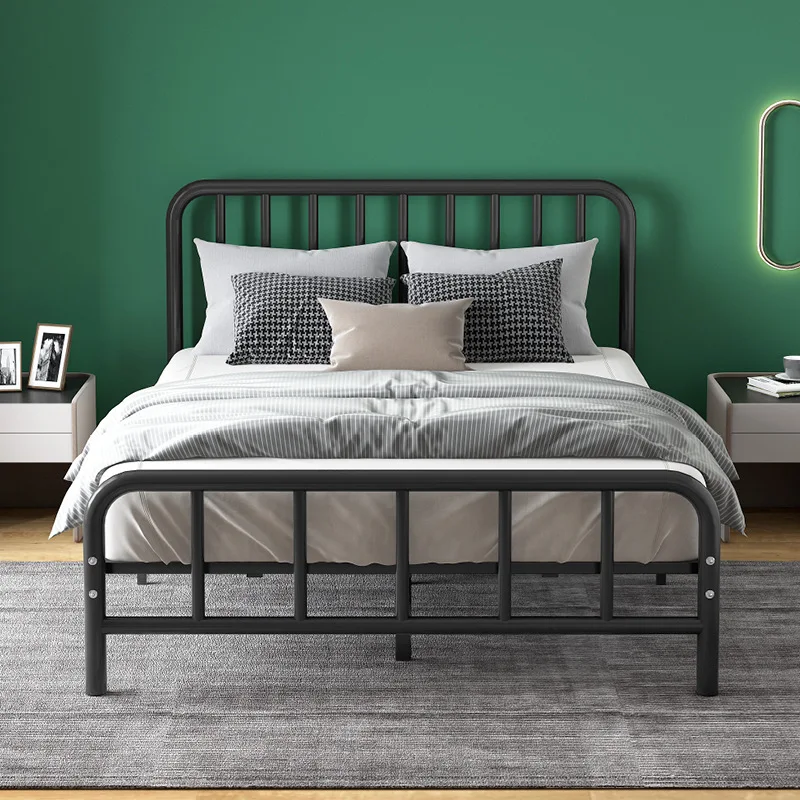 Nordic style bedroom furniture king queen size metal bed frame