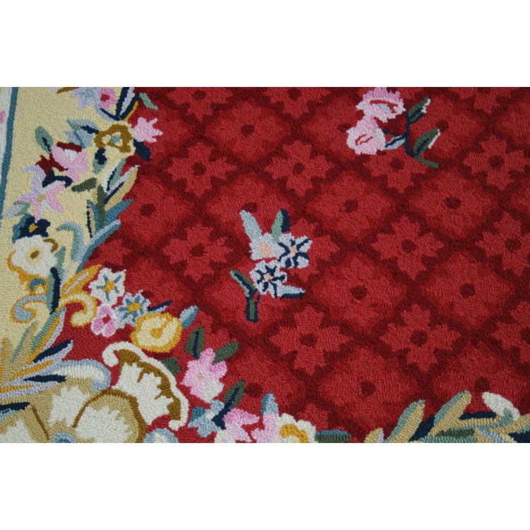 Hand Tufted Carved Aubusson Wool Belgium Carpets And Rugs