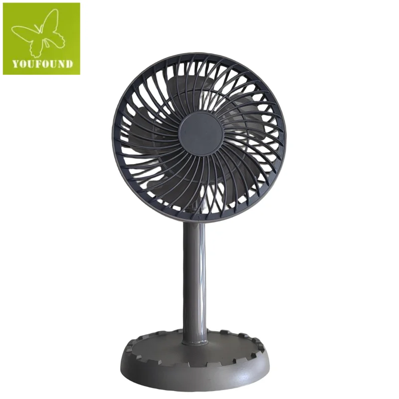 2024  SUPER NEW HOT SALE LITHIUM RECHARGEABLE MINI PORTABLE FAN WITH LED Light DESK FAN