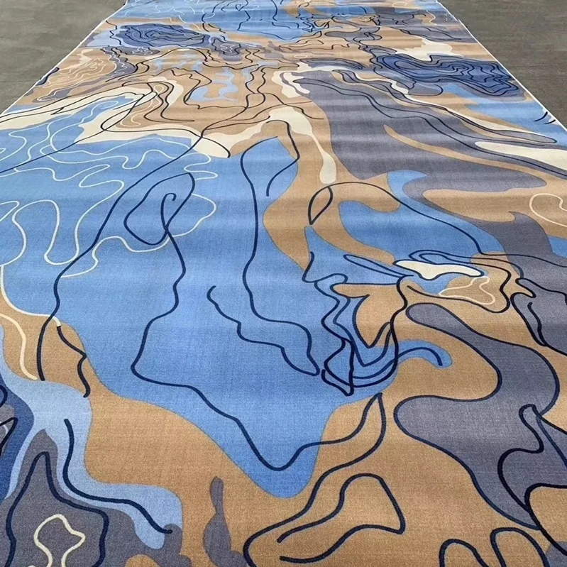 
3.66m width nylon printed commercial wall to wall carpet for hotel 