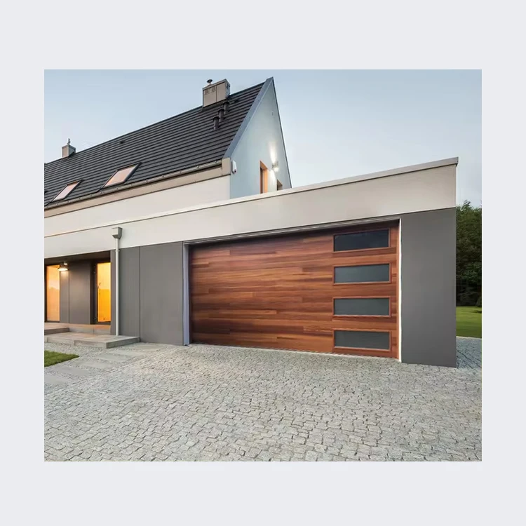Top Selling Residential Modern Flush Sandwich Panel Automatic Sectional Overhead Steel Garage Door For Homes