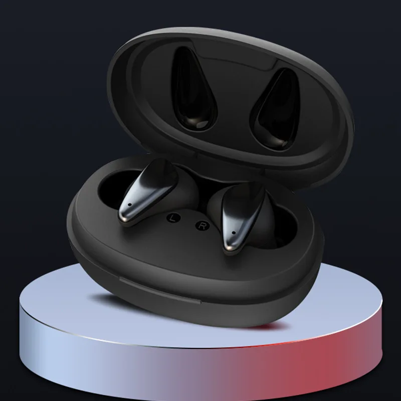 Universal Phone Control Customize embossment logo Metallic Glossy earbuds wireless earphone in ear earphone